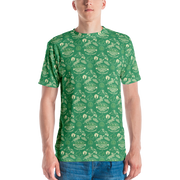 Survivor 20 Years 40 Seasons All Over Green Tribal Pattern Adult All-Over Print T-Shirt