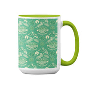 Survivor 20 Years 40 Seasons All Over Green Tribal Pattern Two-Tone Mug | Official CBS Entertainment Store