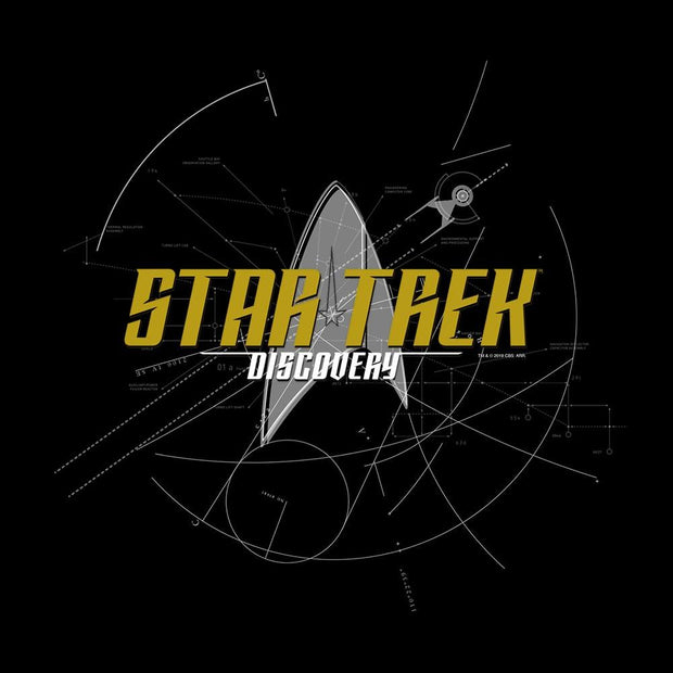 Star Trek: Discovery Logo Sketch Women's V-Neck T-Shirt | Official CBS Entertainment Store