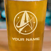 Star Trek: Discovery Starfleet Command Personalized Pint Glass | Official CBS Entertainment Store