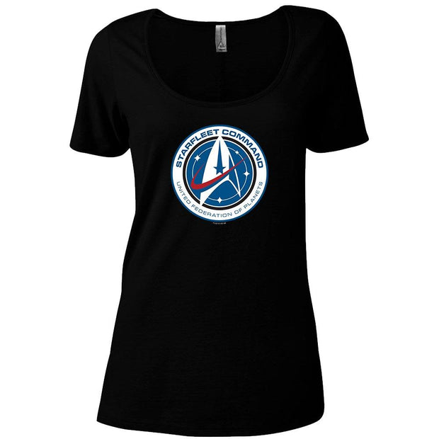 Star Trek: Discovery Starfleet Command Women's Relaxed Scoop Neck T-Shirt | Official CBS Entertainment Store