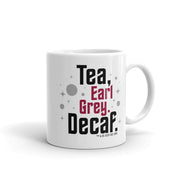 Star Trek: Picard Earl Grey Decaf White Mug | Official CBS Entertainment Store