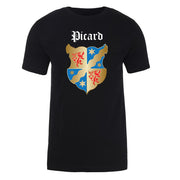 Star Trek: Picard Coat of Arms Picard Family Forever Adult Short Sleeve T-Shirt | Official CBS Entertainment Store