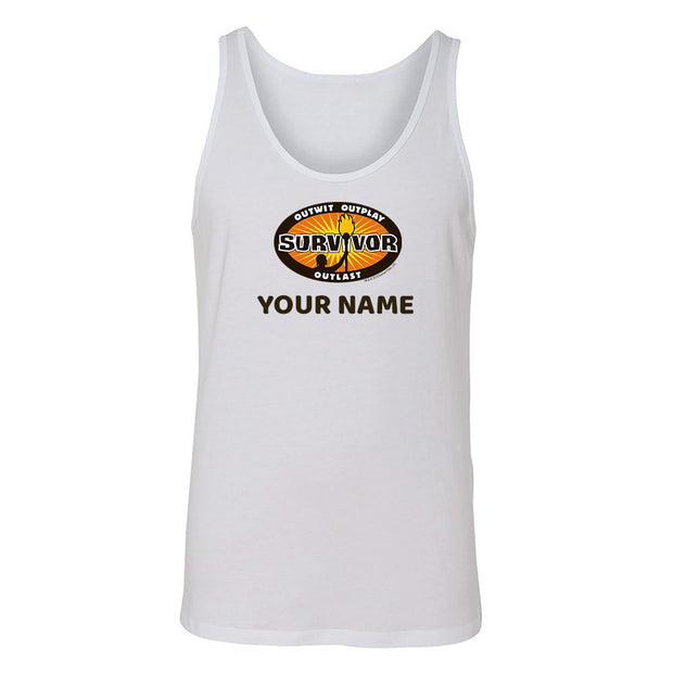 Survivor Outwit, Outplay, Outlast Logo Personalized Tank Top | Official CBS Entertainment Store