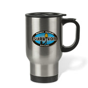 Survivor Outwit, Outplay, Outlast Logo Travel Mug
