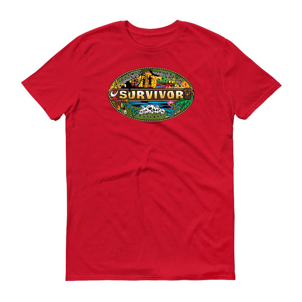 Survivor Mashup Logo Adult Short Sleeve T-Shirt | Official CBS Entertainment Store