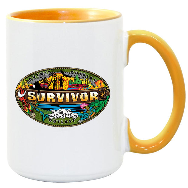 Survivor Mashup Logo Two Tone Mug | Official CBS Entertainment Store