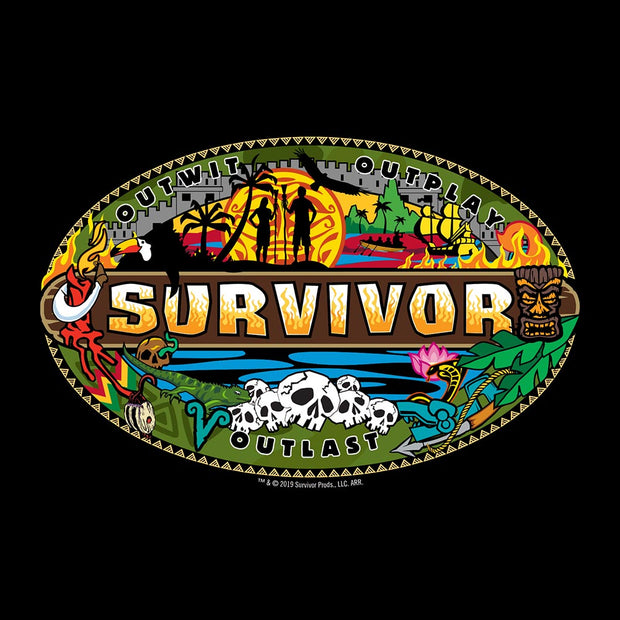 Survivor Mashup Logo Tri-Blend Raglan Hoodie