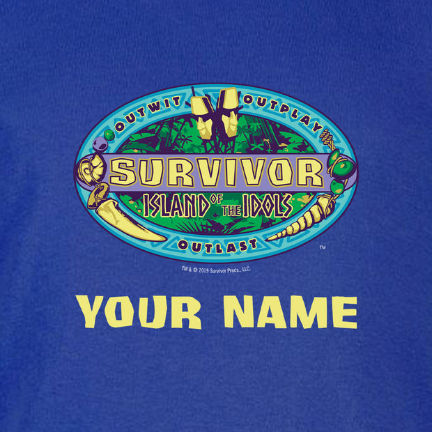 Survivor Season 39 Island of the Idols Personalized Kids Short Sleeve T-Shirt | Official CBS Entertainment Store