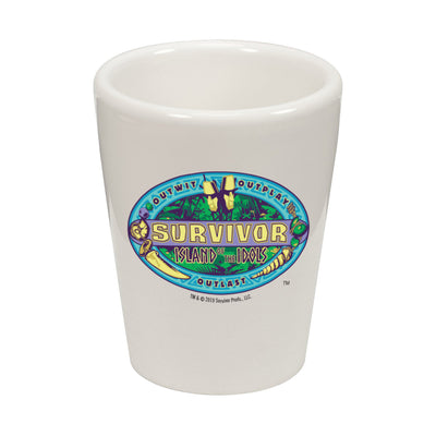 Survivor Season 39 Island of the Idols Ceramic Shot Glass | Official CBS Entertainment Store