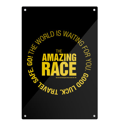 The Amazing Race Starting Badge Metal Sign | Official CBS Entertainment Store