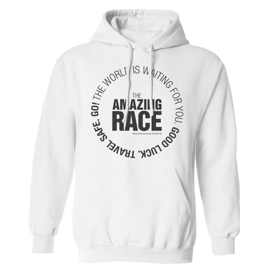 The Amazing Race Black Starting Badge Fleece Hooded Sweatshirt | Official CBS Entertainment Store