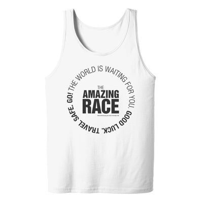 The Amazing Race Black Starting Badge Adult Tank Top | Official CBS Entertainment Store