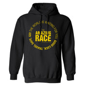 The Amazing Race Yellow Starting Badge Fleece Hooded Sweatshirt | Official CBS Entertainment Store