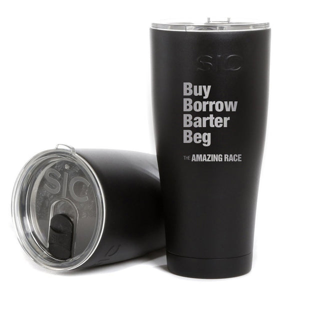 The Amazing Race Barter Laser Engraved SIC Tumbler | Official CBS Entertainment Store