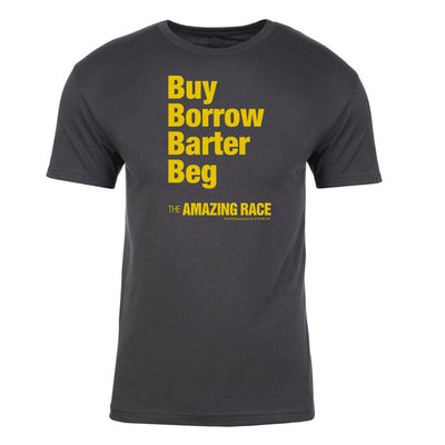The Amazing Race Yellow Barter Adult Short Sleeve T-Shirt | Official CBS Entertainment Store