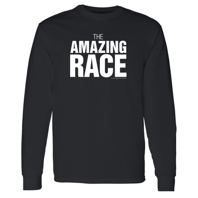 The Amazing Race One Color Logo Adult Long Sleeve T-Shirt | Official CBS Entertainment Store