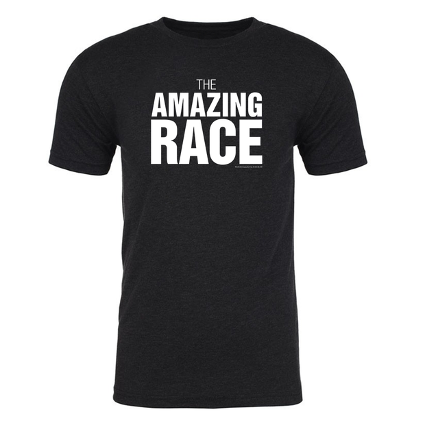The Amazing Race One Color Logo Men's Tri-Blend T-Shirt | Official CBS Entertainment Store