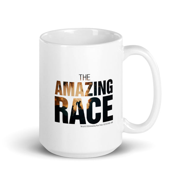 The Amazing Race Color Logo White Mug | Official CBS Entertainment Store