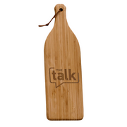 The Talk Logo Wine Bottle Cutting Board | Official CBS Entertainment Store