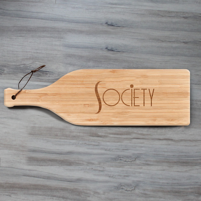 The Young and the Restless Society Wine Bottle Cutting Board