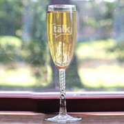 The Talk Logo Champagne Flute | Official CBS Entertainment Store