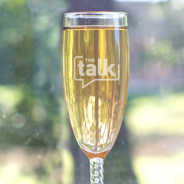 The Talk Logo Champagne Flute | Official CBS Entertainment Store