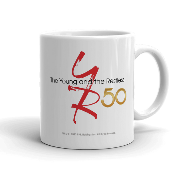 The Young and the Restless 50th Anniversary White Mug