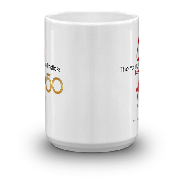 The Young and the Restless 50th Anniversary White Mug