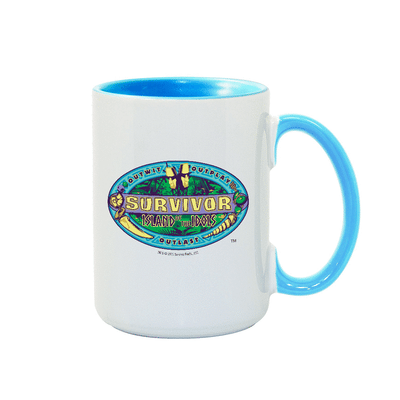 Survivor Season 39 Island of the Idols Logo Personalized 15 oz Two-Tone Mug